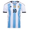 Goedkope Argentinië 3 Star Messi 10 Thuisshirt World Cup 2022
